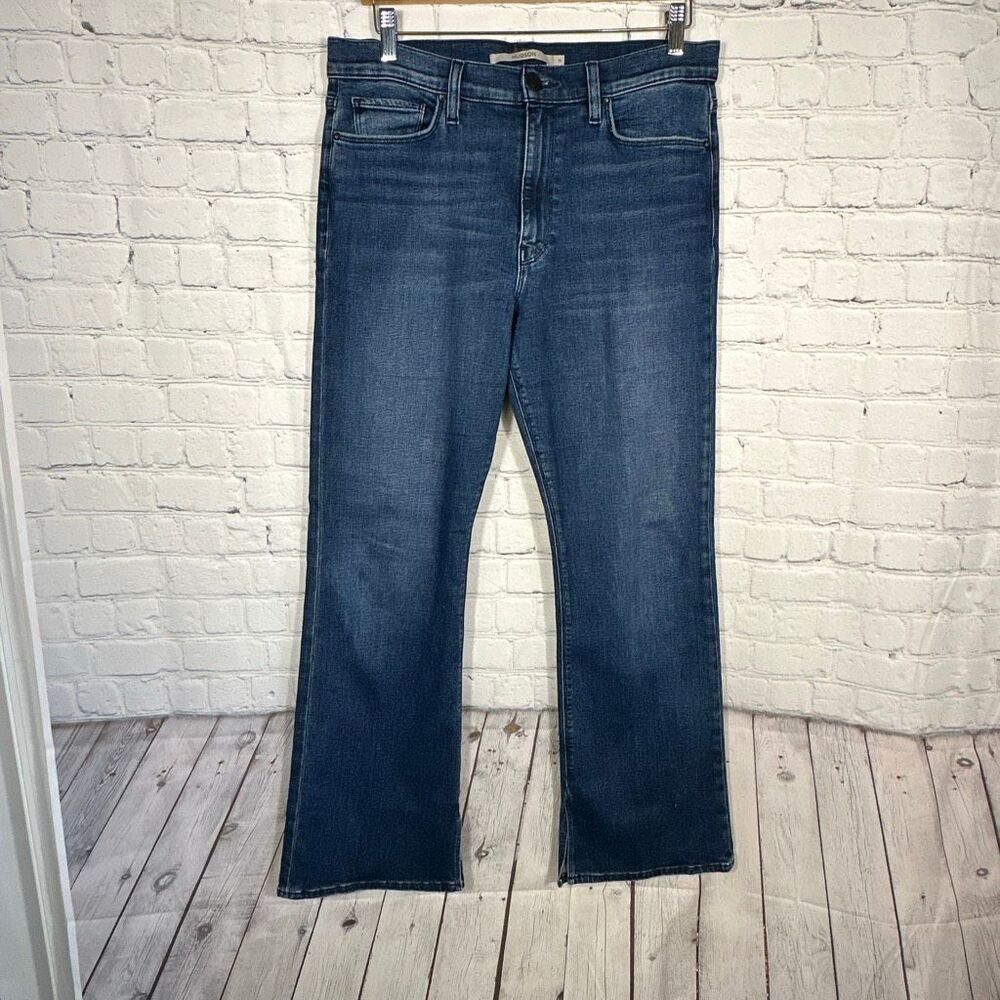 Hudson Jeans Women’s 31 Barbara Loyalty Dark Wash Wide Leg Hi‎ Rise Flare Jeans